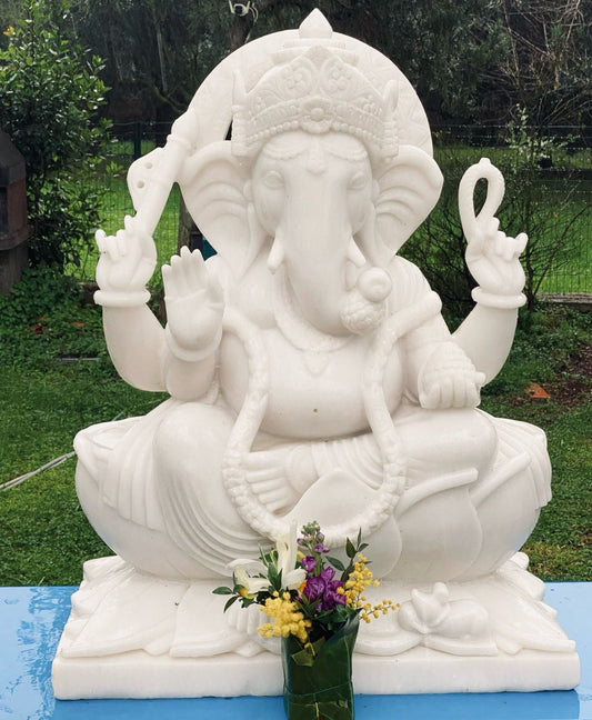 Marble Ganesh Statue – Handcrafted in Jaipur image 0