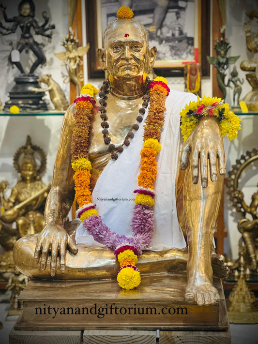 Bronze Bhagwan Nityananda Statue 36" (3rd Edition – Ganeshpuri)