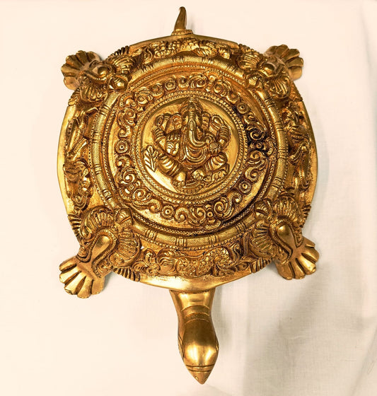 Auspicious Tortoise with Ganesh Statue image 0