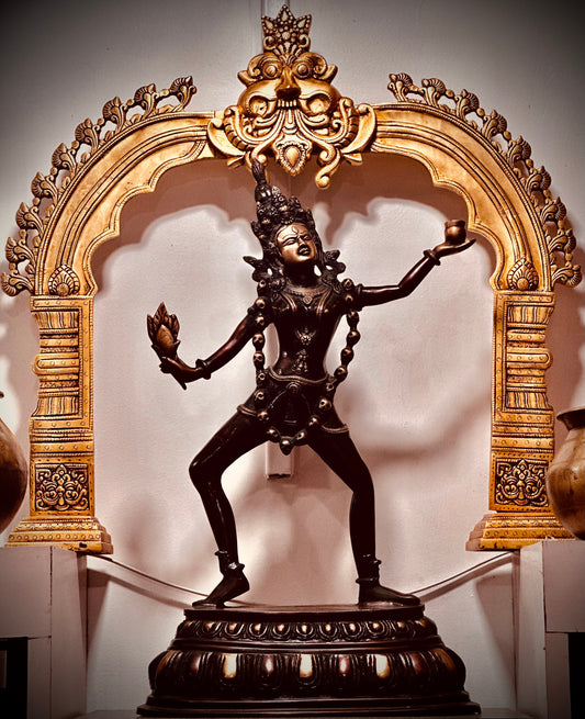 The Divine Dance of Fierce Grace yogini Devi - kali 22" arch 20" (set of 2)