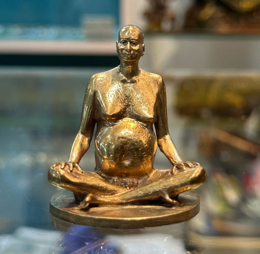 Bhagwan Nityanand Bronze Statue – Inspired by Murti of Ganeshpuri Ashram image 1
