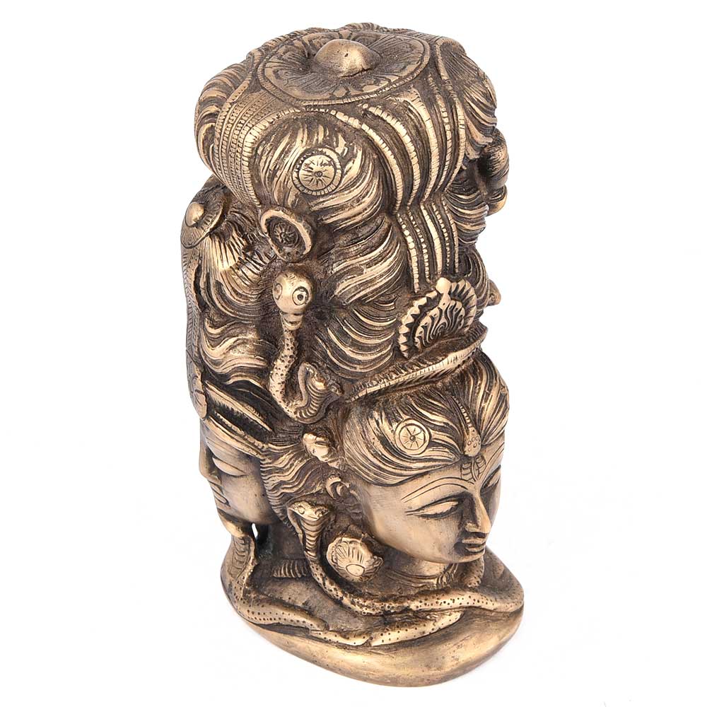 Nepal Shiva-Parvati Head 8" image 0