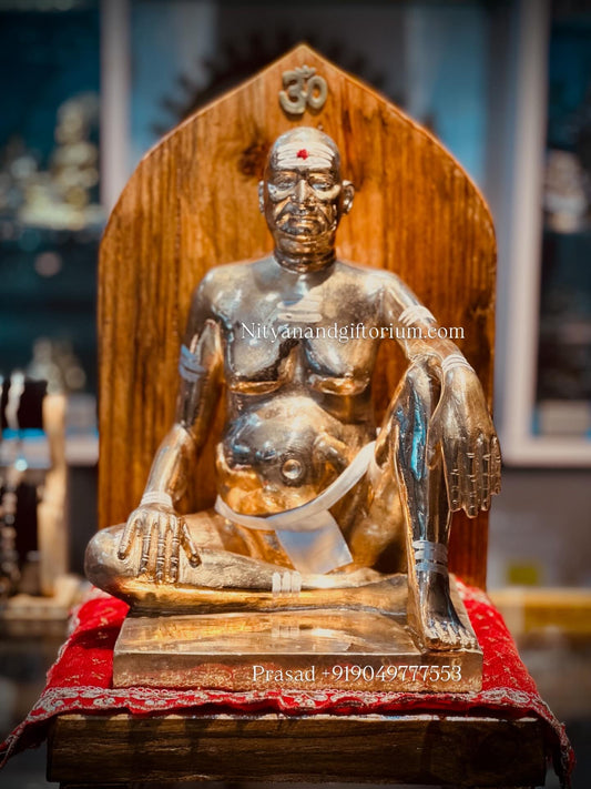 Bronze Bhagwan Nityananda Statue 12 "