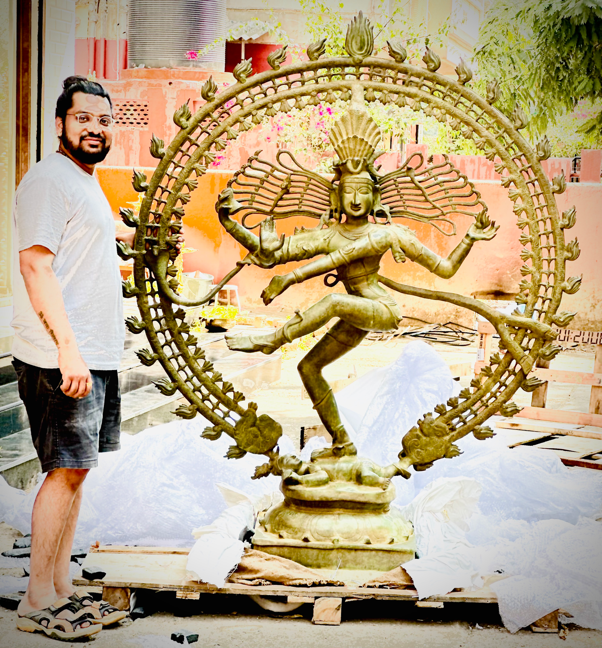 Bronze Nataraj Statue 72"  – A Divine Symbol of Cosmic Dance image 0